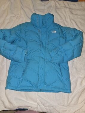 The North Face Bright Teal Puffy Insulated Jacket Size XL